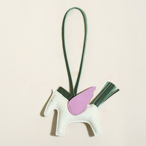 Equestrian Horse Leather Bag Charm
