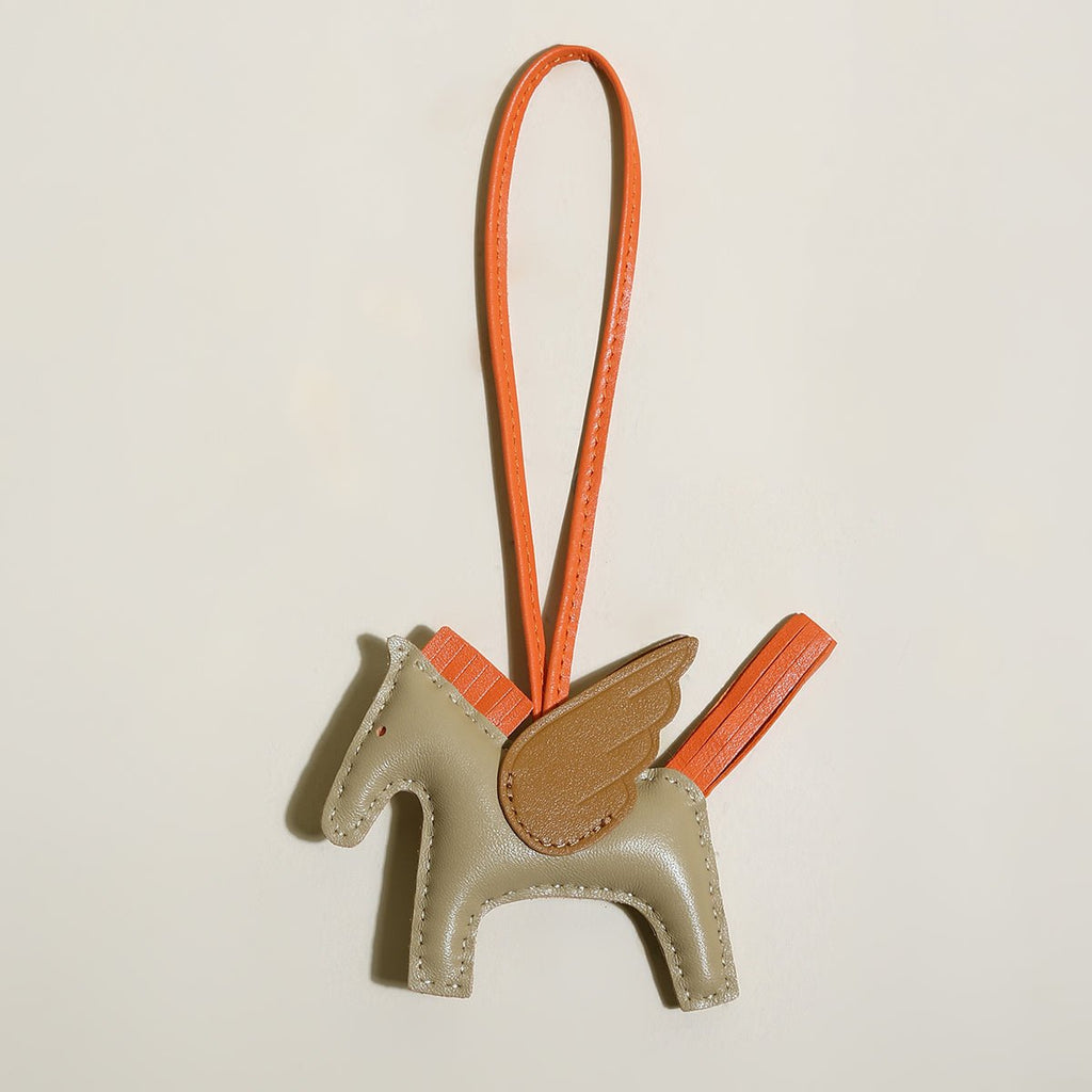 Equestrian Horse Leather Bag Charm